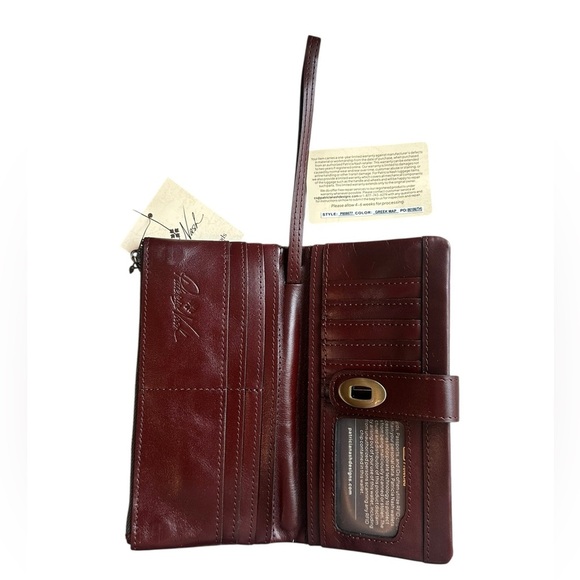 Patricia Nash Leather Annesley Wristlet Wallet. - Picture 4 of 10